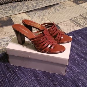 Chadwicks Heeled Leather slide